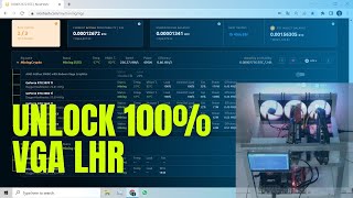 Nicehash QuickMiner Bisa Unlock 100 VGA LHR [upl. by Silvia]