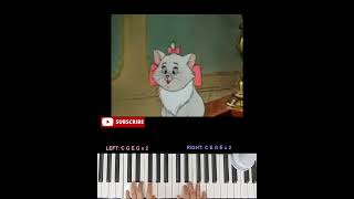 Aristocats Scales and Arpeggios easy piano part 1 [upl. by Nwadahs717]