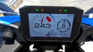 Suzuki GSXS 1000 GT Acceleration  Top speed [upl. by Orozco627]