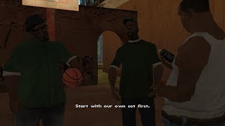 GTA San Andreas  Fat CJ  Mission 3  Tagging Up Turf 1080p [upl. by Asiret]