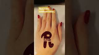 Beautiful name mehndi designs mehndi  name shorts mehndi [upl. by Inanak]