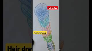 Colourful Hairstyles drawing art drawing color youtube youtubeshorts shorts hairstyle [upl. by Rebme]