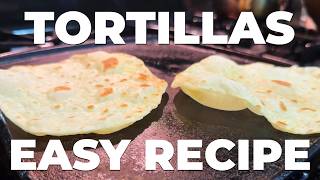 How to make PERFECT Homemade Tortillas in MINUTES with just FOUR Ingredients [upl. by Garbers]