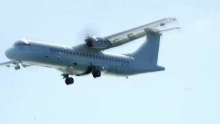 Carribean Airlines ATR72s Landing at Scarborough Airport [upl. by Anib473]