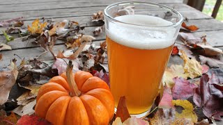 My First Home Brew Beer  Pumpkin Ale [upl. by Jasisa]