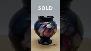 What Sold  Moorcroft Ceramic Pottery Vase England Orchid Iris treasurehunting pottery [upl. by Rhodes]