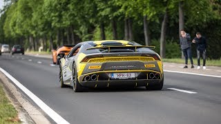 Supercars Accelerating  Capristo R8 700HP X6M 488 Pista F12 TDF Akrapovic GT3 [upl. by Ahsanat520]