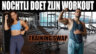 NOCHTLI DOET ZIJN TRAINING🥵  training swap [upl. by Ingles]