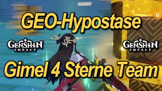 🔥Genshin Impact  Boss Geo Hypostase quotGimelquot in Liyue mit einem 4 Sterne Team Steinturm farmen🔥 [upl. by Bilac]