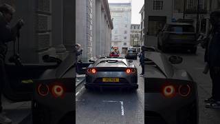 Ferrari 812 Competizione Aperta Start Up  Revs Shut Down London 💥😧 [upl. by Ruford]