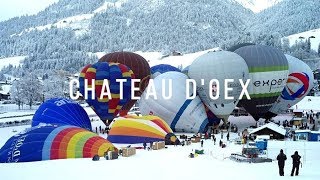 Festival de montgolfières à Château DOex  Suisse [upl. by Yanel]