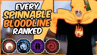 EVERY Spinnable Bloodline RANKED From WORST To BEST  Shinobi Life 2 Bloodline Tier List [upl. by Sonnie575]