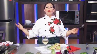 Cucinare TV  quotSalmón con croute de almendras y gruyere con espinacas a la cremaquot [upl. by Pietje]