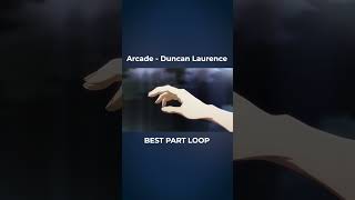 Arcade  Duncan Laurence slowed  reverb  rain  BEST PART LOOP [upl. by Rochus351]