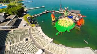 Bregenzer Festspiele Die Seebühne aus der Luft [upl. by Anivle]