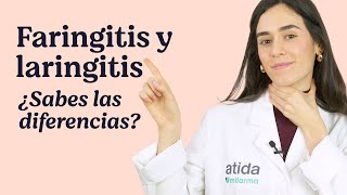 Laringitis vs Faringitis 🩺🗣️ ¿en qué se diferencian Te lo contamos atidamifarma tips [upl. by Kiyoshi]