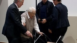 93yearold Nazi guard on trial for his role at Auschwitz [upl. by Hokanson]