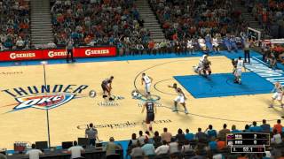 HD Miami Heat  Oklahoma City 110100 Game Highlights 02142013 NBA 2k13 [upl. by Etnad]