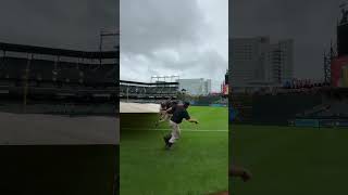 Taking the tarp off the field 😳 via mlbX shorts [upl. by Am]