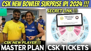 CSK New Surprise Player 😱 Chennai Vs RCB Tickets Online Booking Update  IPL 2024 News [upl. by Ellednahs]