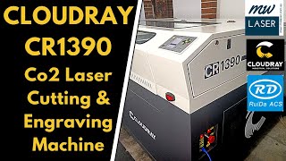 Cloudray CR1390 Co2 Laser Cutting and Engraving Machine  RuiDa RDC6432G Controller [upl. by Domonic]