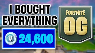 I Bought Everything New in Fortnite OG Fortnite Spending Spree 13 [upl. by Nomma]