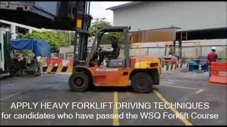 Heavy Forklift Course in Singapore [upl. by Nomyad169]