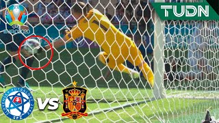 ¡DOBLE ATAJADA Dubravka se avienta  Eslovaquia 00 España  UEFA Euro 2020  Grupo EJ3  TUDN [upl. by Llenyt]