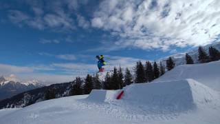 Pizol Freeridepark Schanzen [upl. by Silrak]