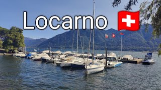 Locarno Switzerland 4K 🇨🇭  Walking tour of Most beautiful charming swiss town and Maggiore lake😍 [upl. by Nonnad]