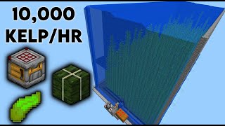 Auto Crafter for Fast and Easy Kelp Farm best fuel 121 Minecraft [upl. by Hammock545]