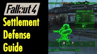 Settlement Defense Guide  Fallout 4  xBeau Gaming [upl. by Spark]