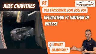 DS3 Crossback Ds4 DS5 DS7 le régulateur limiteur de vitesse « MEM » [upl. by Milurd]