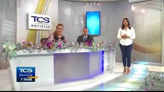 Fuerte sismo en plena transmisión en vivo de TCS Noticias [upl. by Zsazsa65]