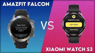 Amazfit Falcon vs Xiaomi Watch S3 Comparison [upl. by Yebba]