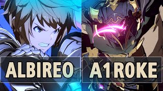 GBVSR🔥Albireo Gran Vs A1r0ke Vaseraga🔥 High Level Gameplay [upl. by Eciened]