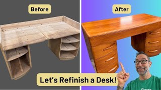 Transforming A Retro Heywood Wakefield Desk With A Stunning New Look [upl. by Wilhide]