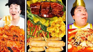 Crispy Giant Grilled Intestines and Spicy Mala Xiang Guo funny Mukbang ASMR 😂😂 [upl. by Delcina]