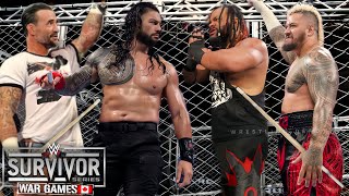 WWE 28 November 2024 Roman Reigns amp CM Punk vs Jacob fatu amp Solo Sikoa Wargame match Highlights HD [upl. by Otnicaj359]