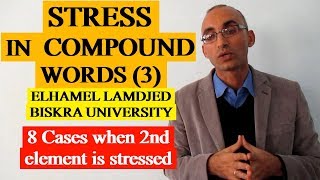 Phonetics 20 STRESS IN COMPOUND WORDS 03 [upl. by Fennie]