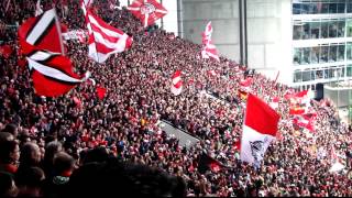 180312 1FC KAISERSLAUTERN  FC Schalke 04 Jubel der Westkurve beim 10 [upl. by Enelad50]