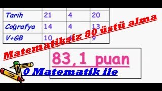 Kpssde Matematiksiz 80 üstü nasıl alınırÖnlisans ve ortaöğretim için [upl. by Pack]