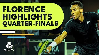 AugerAliassime Faces Nakashima Musetti amp Bublik In Action  Florence 2022 QuarterFinal Highlights [upl. by Assenej]