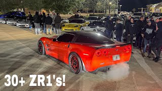 Corvette ZR1’s Take Over Texas Streets TX2K23 [upl. by Mazel]