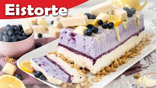 Eistorte einfaches Rezept ohne Eismaschine selber machen [upl. by Eibob]