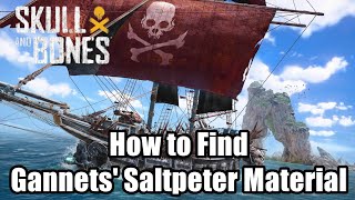 Skull and Bones How to Find Gannets Saltpeter Material [upl. by Sairu]