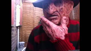 Unboxing my Part 4 Freddy krueger silicone mask by James Updegraph Darkride82 [upl. by Caldeira]