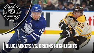 Columbus Blue Jackets vs Boston Bruins  Full Game Highlights [upl. by Leonhard]