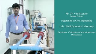 Calibration of Venturimeter and Orificemeter by Mr CH VSS Sudheer [upl. by Kruter475]