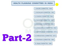 Health Planning Committees In India 2 [upl. by Neisa]